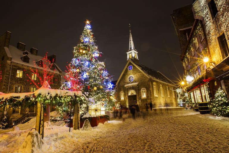 There's Few Places That Sparkle During Christmas Time More Than Quebec City in Canada